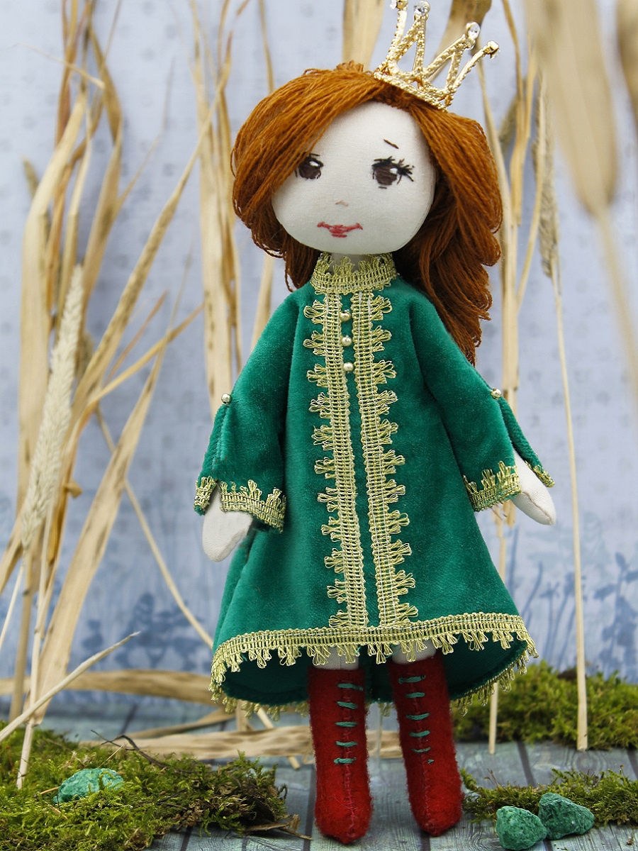 Интерьерная кукла лягушка