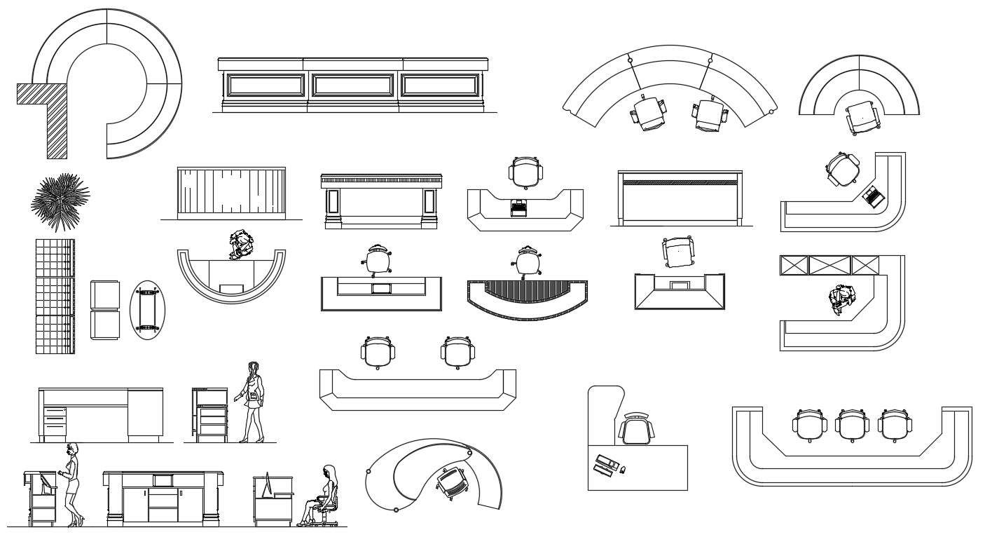 Схематичное изображение мебели