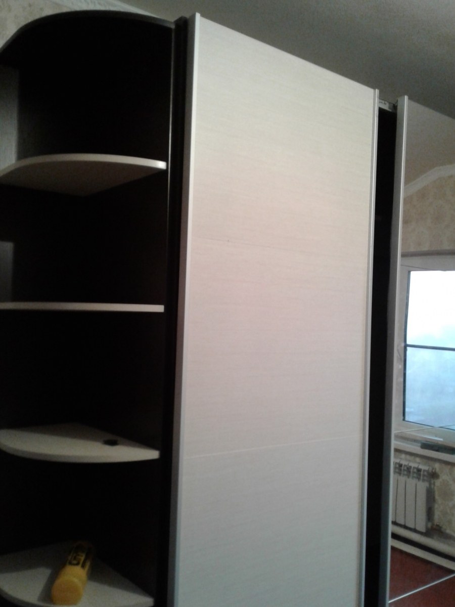 Шкаф купе Рим 180 сонома белый снег