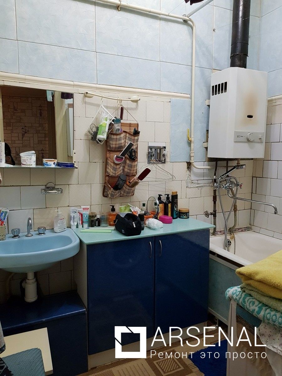 Санузел в типовой панельной 9 этажке