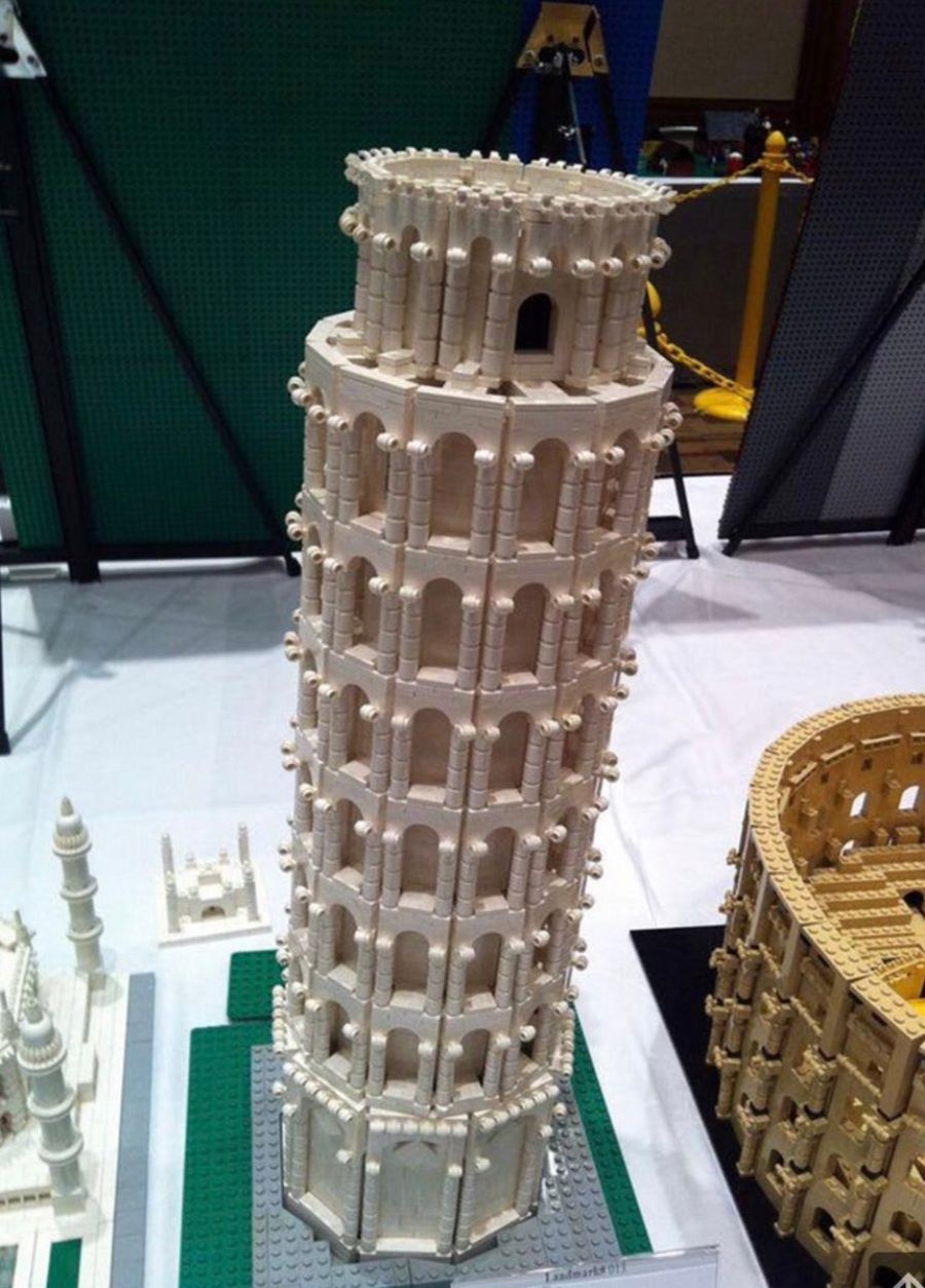 Лего архитектура Пизанская башня