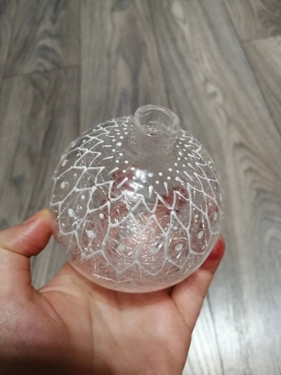 Ваза из плафона от люстры