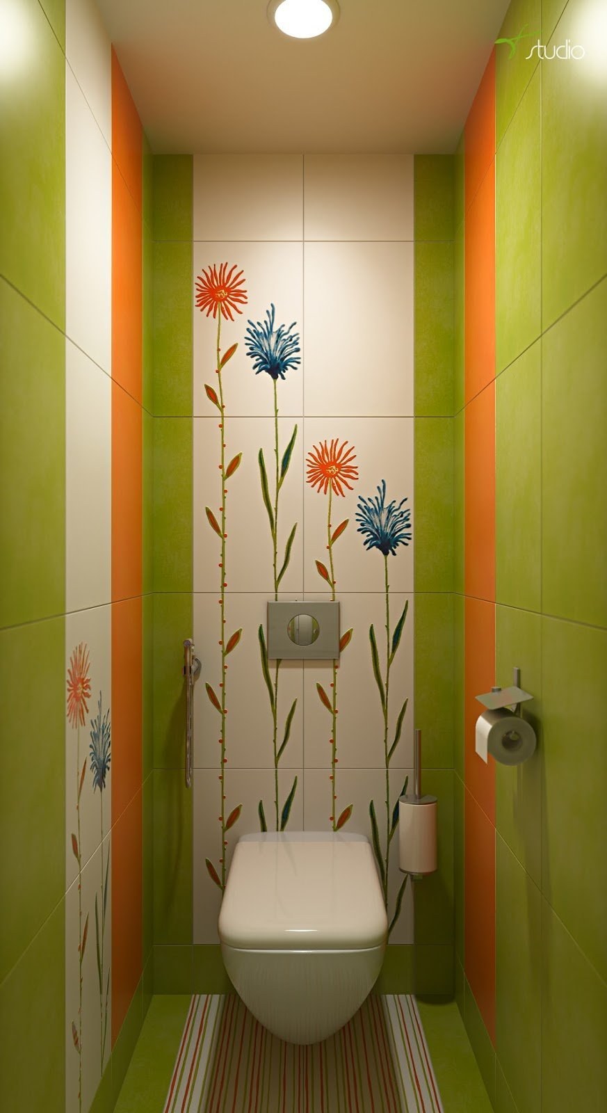 Декор туалета маленького