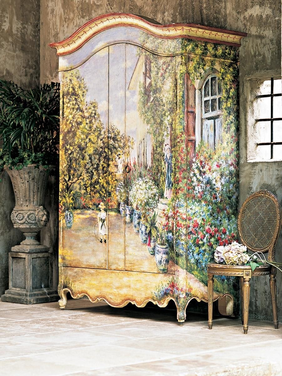 Декупаж шкафа