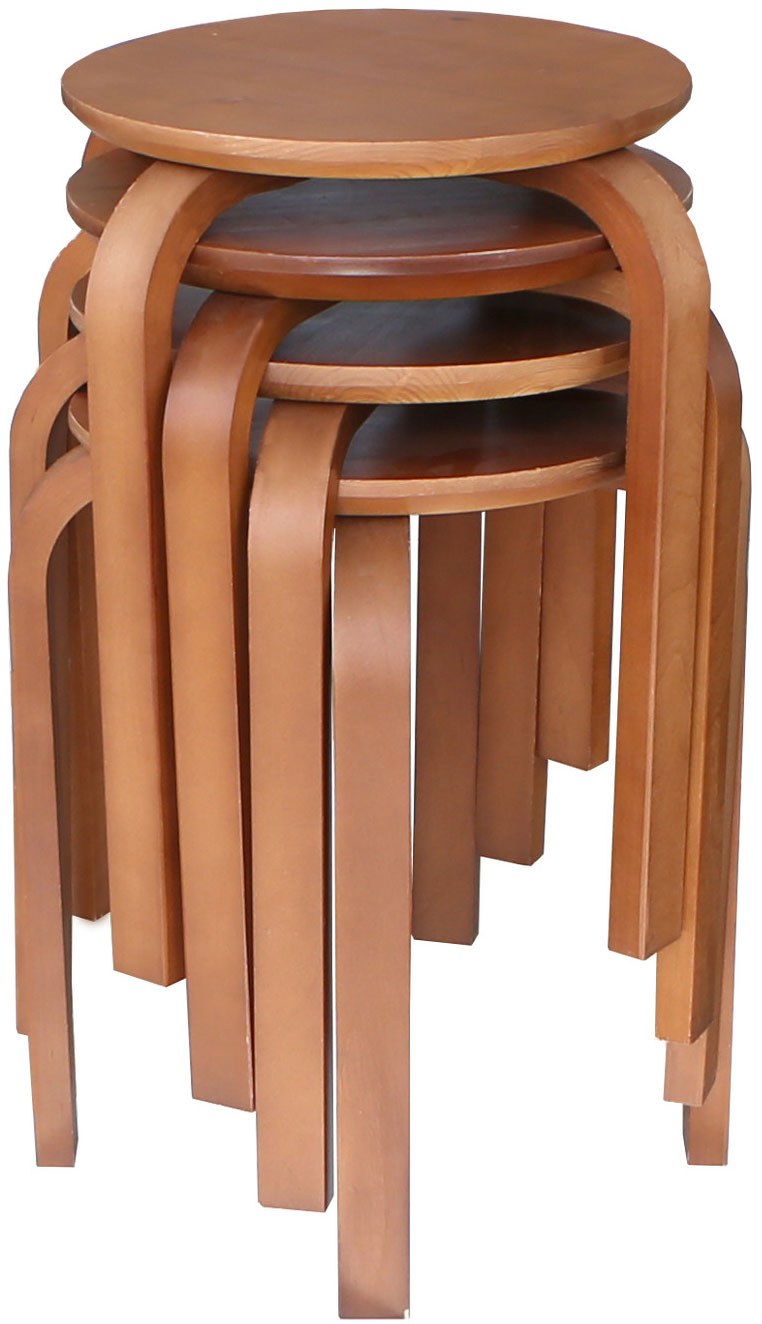 Табурет Сканди круглый для кухни табуретка деревянный