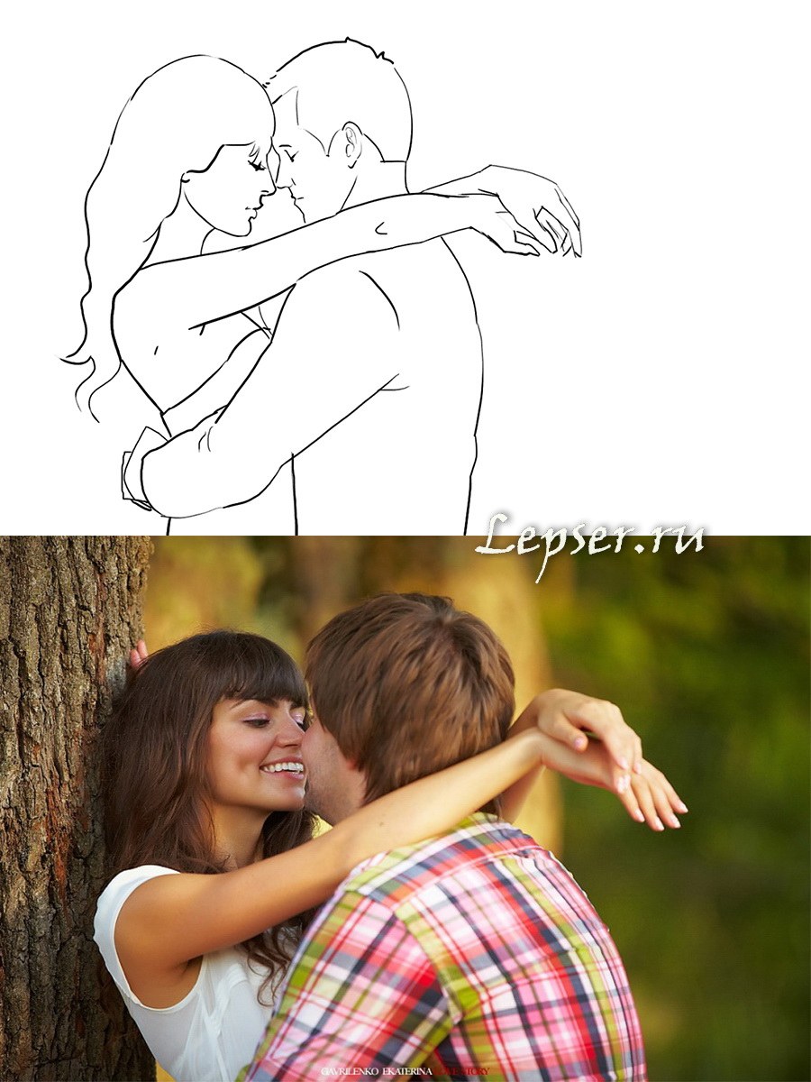 Позы для фотосессии в паре