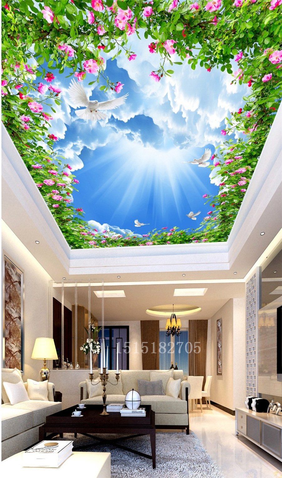 Фотопечать на потолке