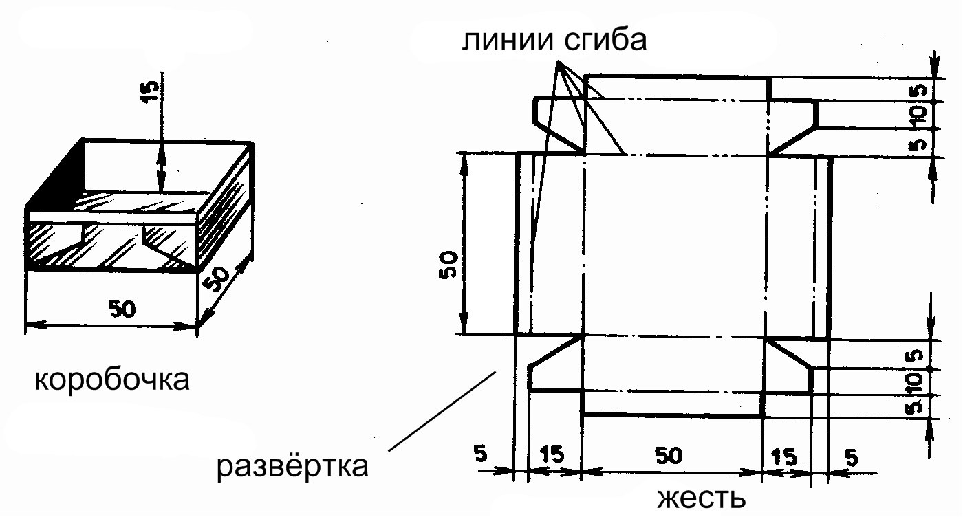 Чертеж детали из металла. Разметка коробочки из тонколистового металла. Чертеж коробочки из тонколистового металла. Чертеж коробки из тонколистового металла. Развертка листового металла чертеж.