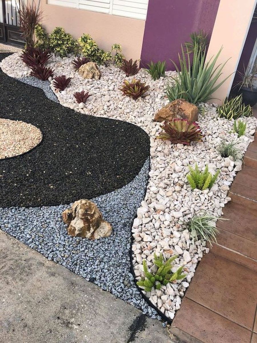 Мульчирование Речной Галькой