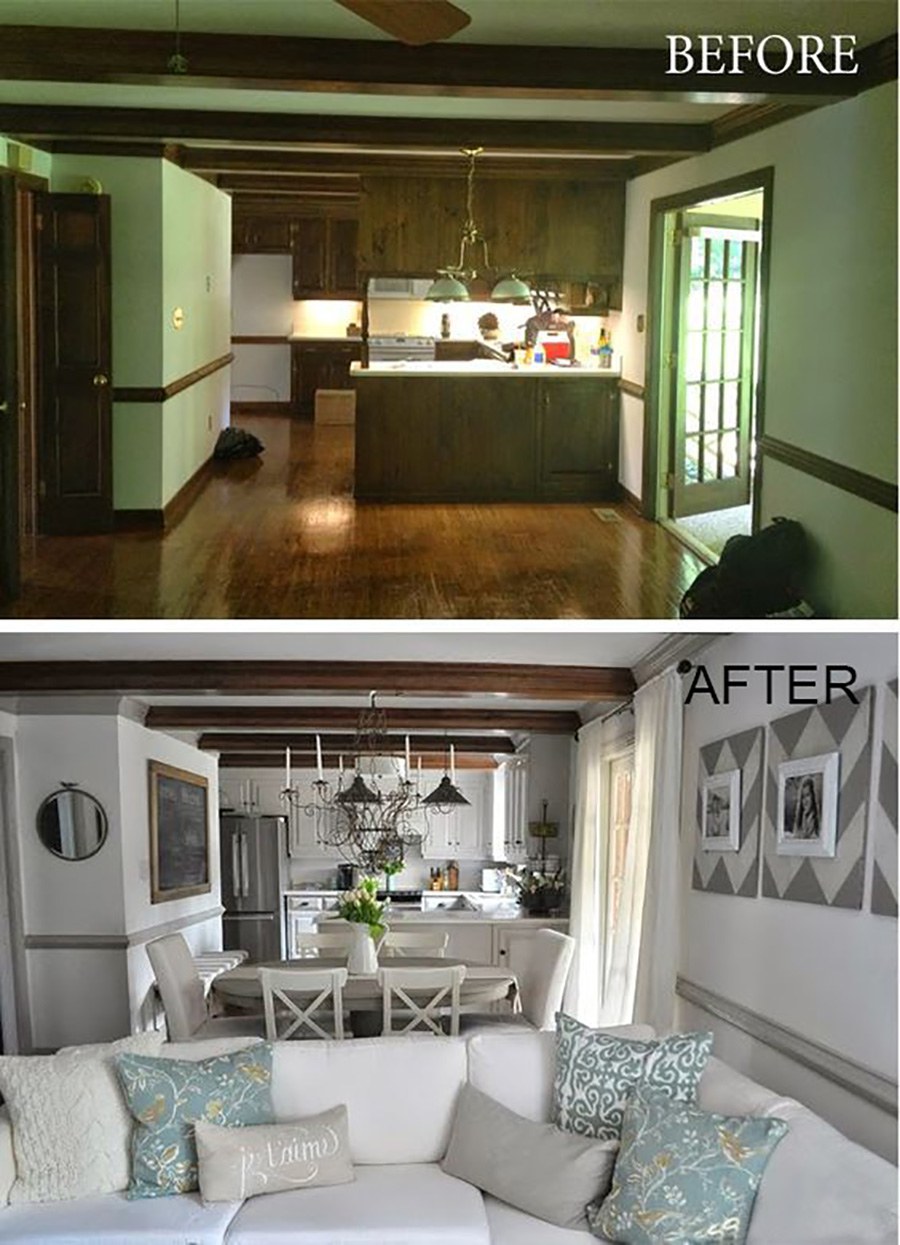 Старый дачный домик внутри