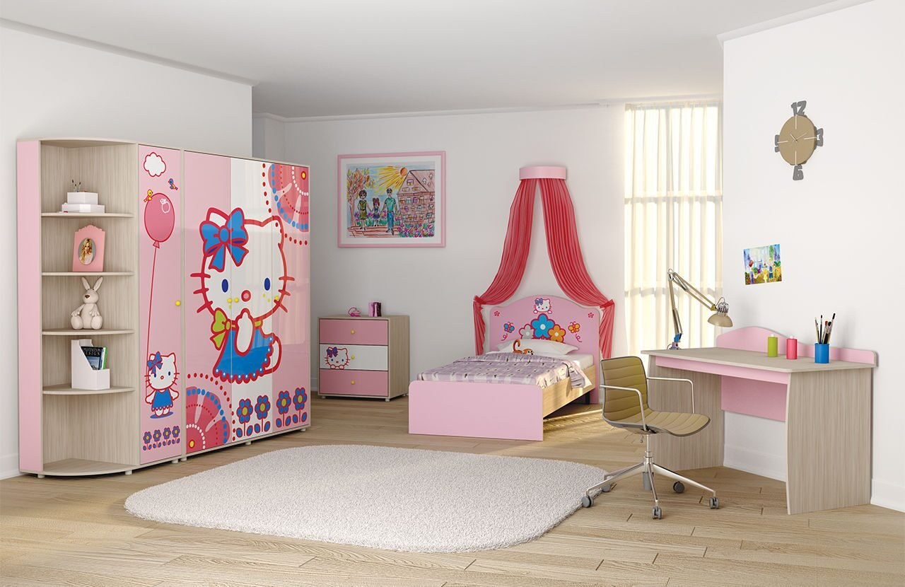 Мебель для девочки в комнату 6 лет