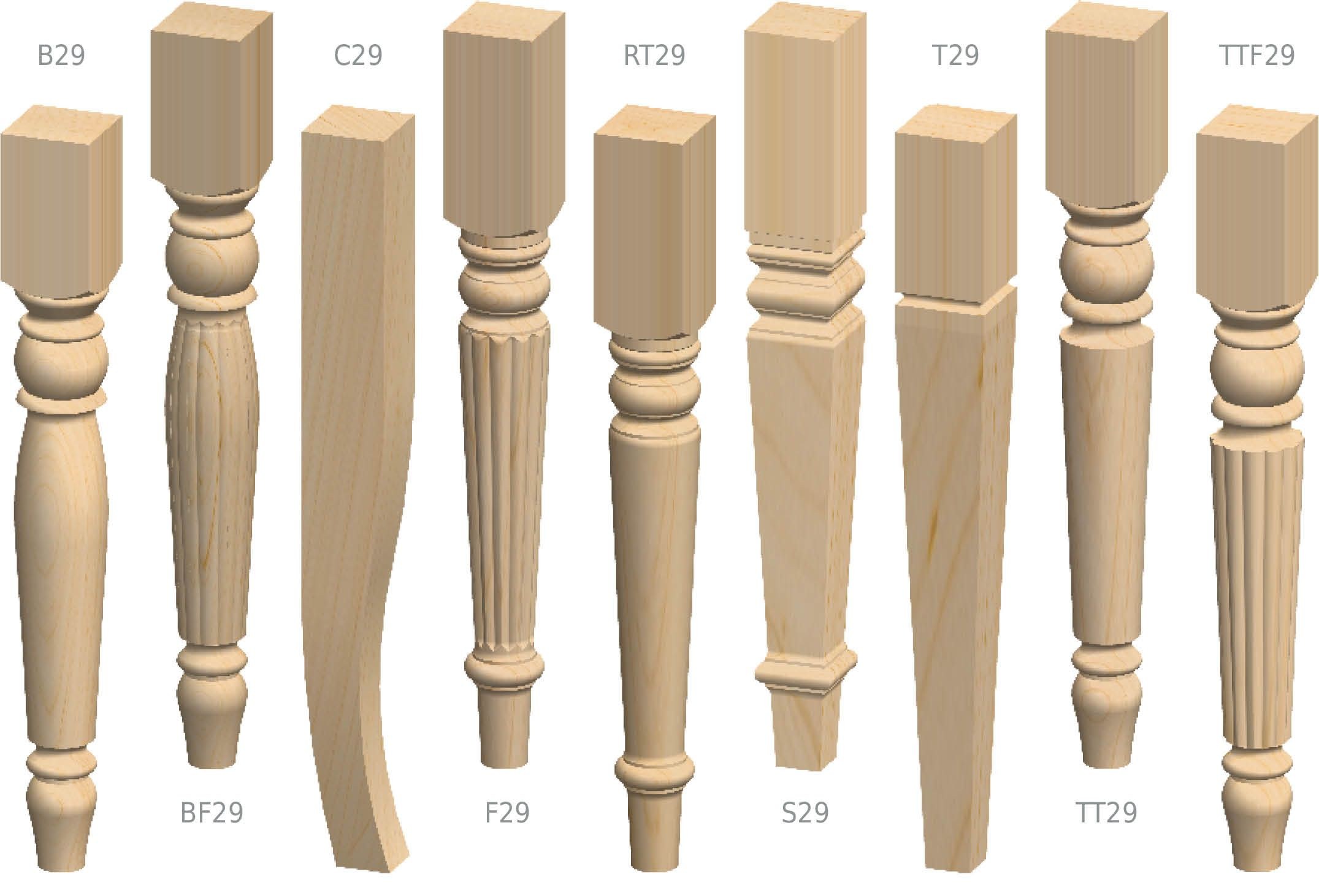 Ножки для стола деревянные