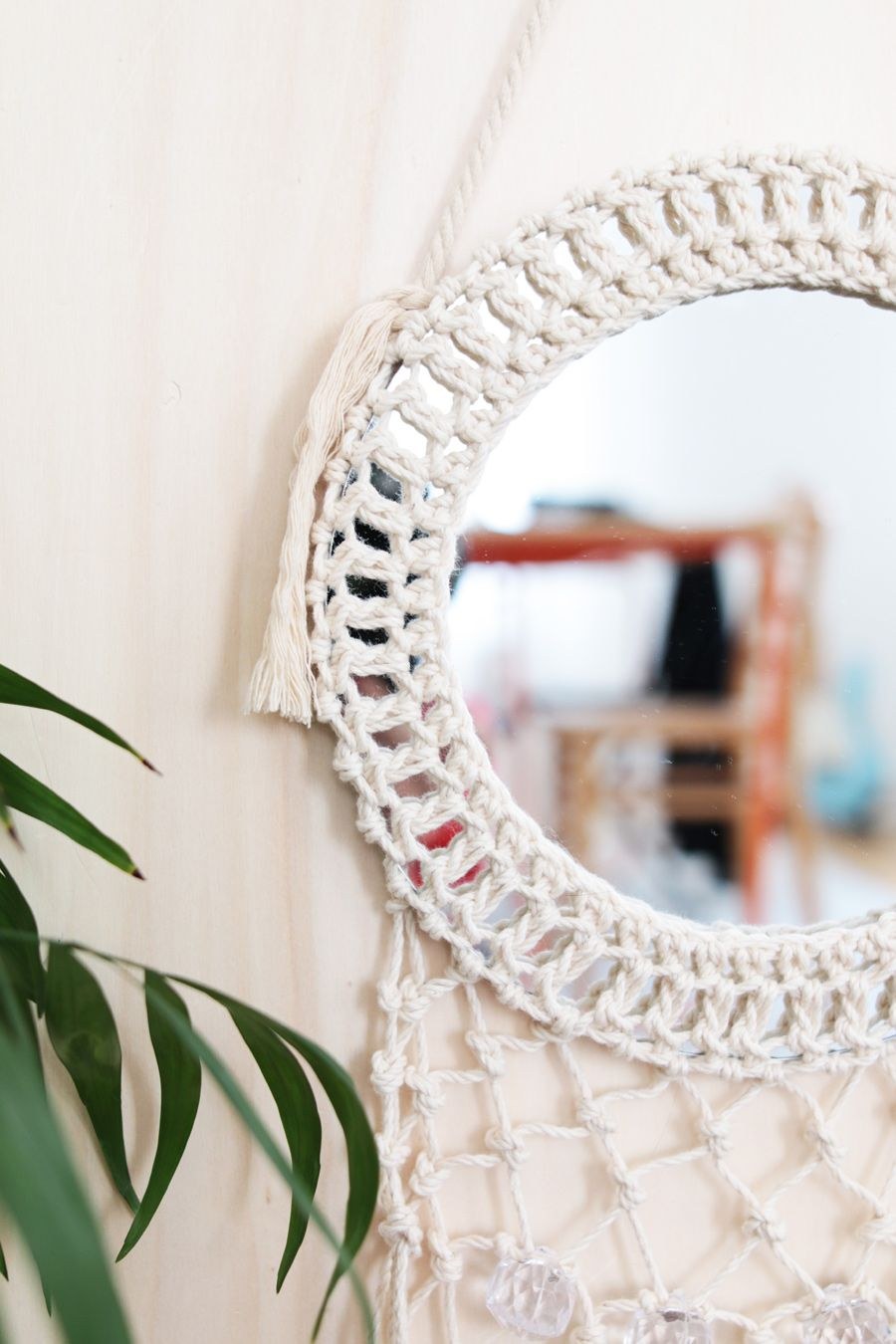 Зеркало макраме