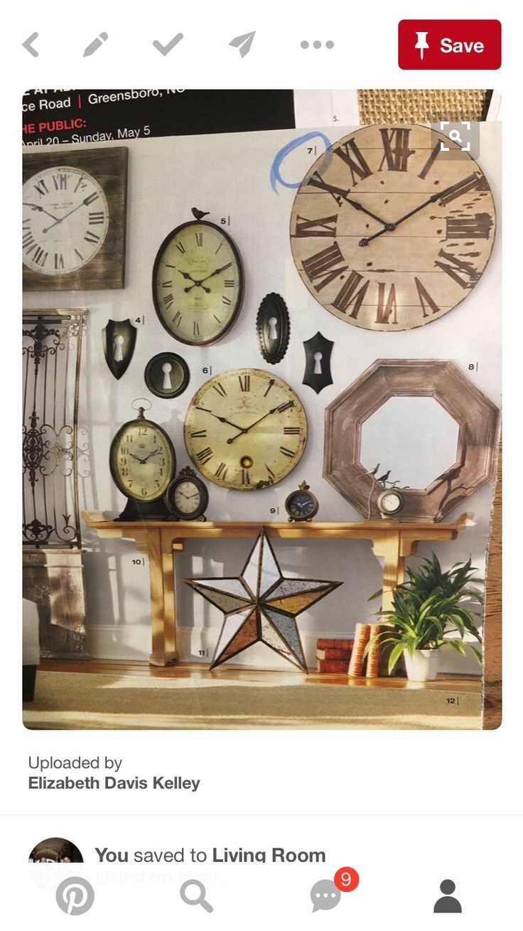 Декор настенных часов