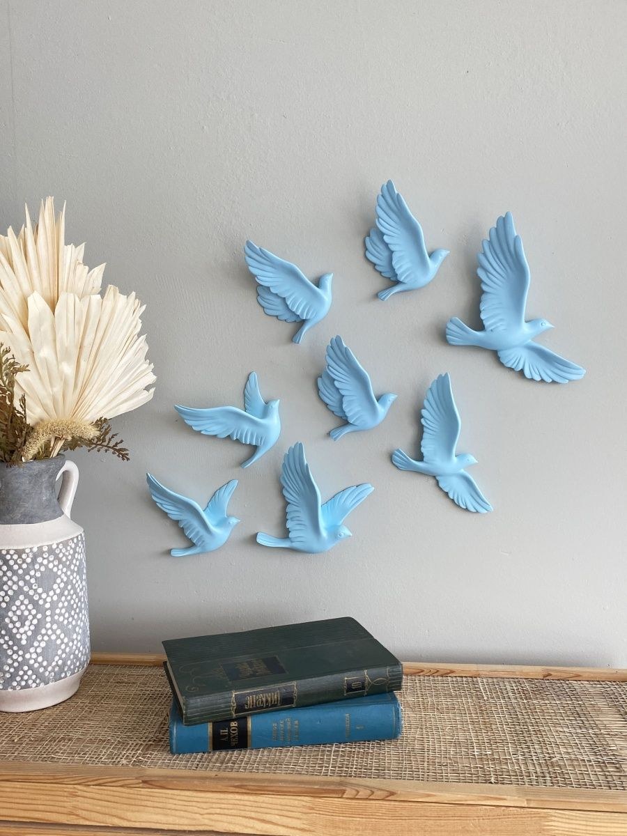 Объемные птицы на стену