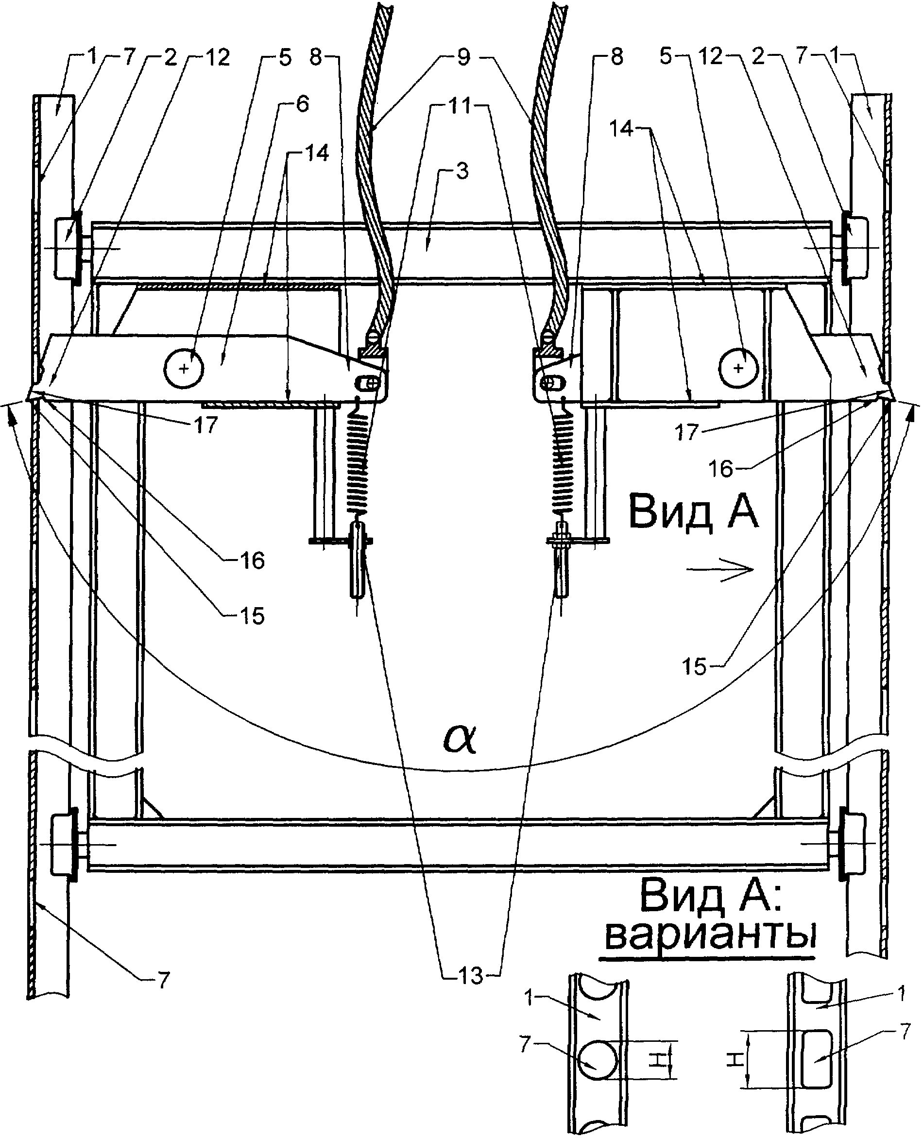 Ловитель лифта чертеж