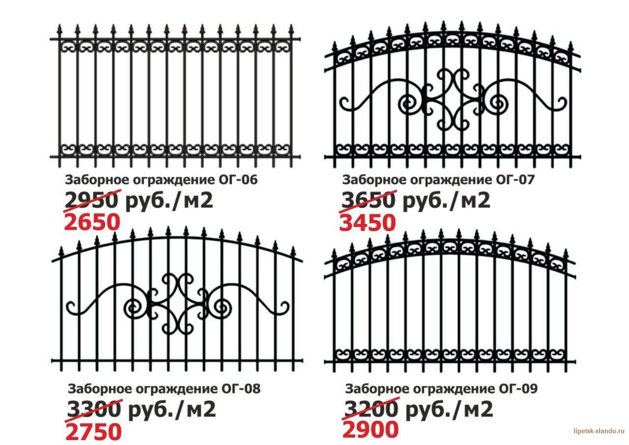 Заборы своими руками из металла чертежи
