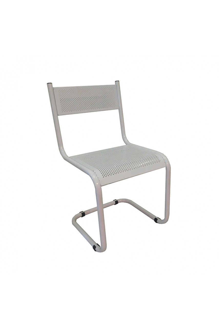 Стул перфорированный МПО 168.01 S-образный на металлокаркасе