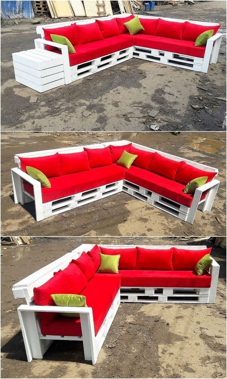 Кухонный уголок из поддонов