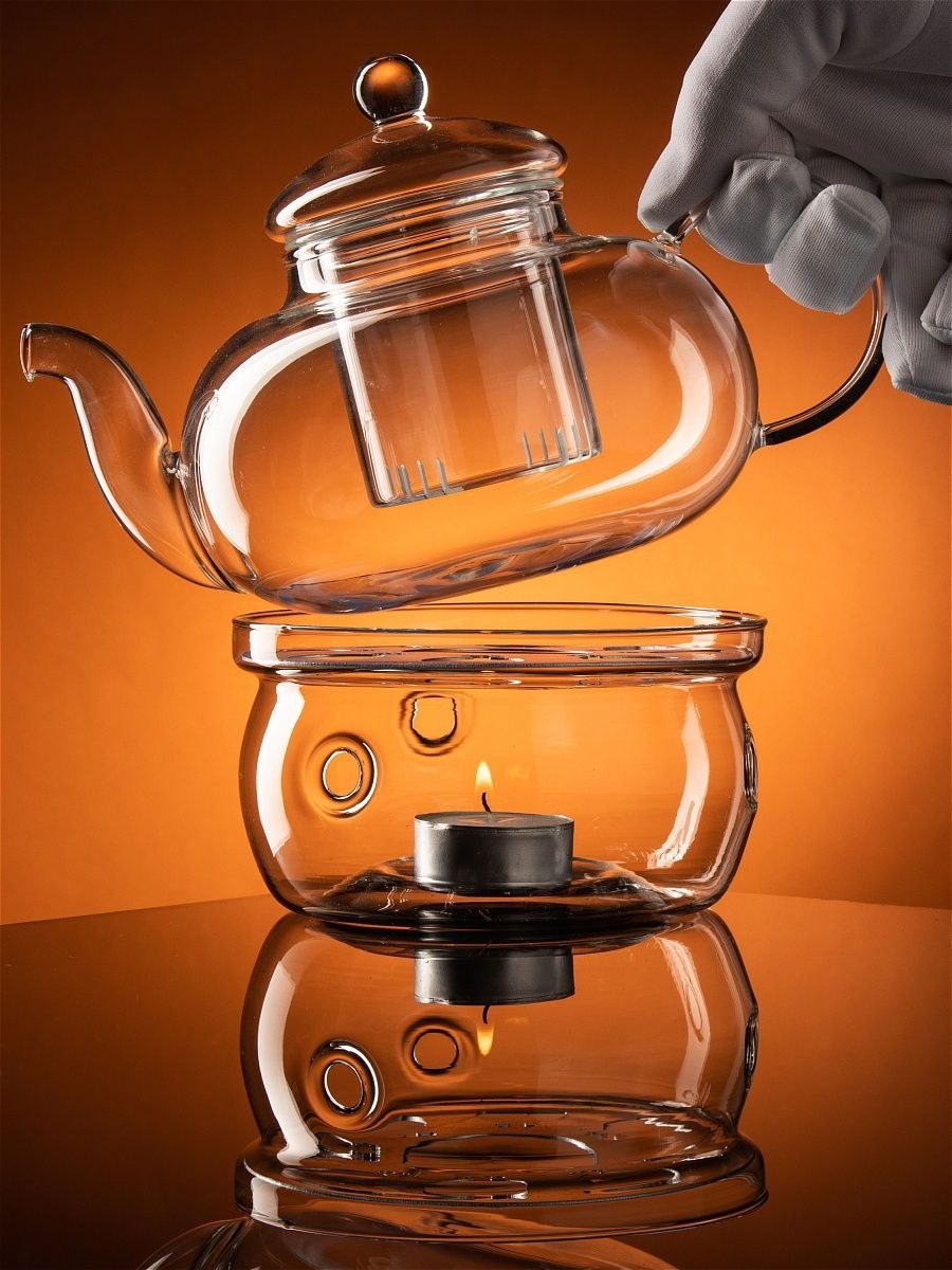 Подставка подогреватель для чайника со свечей zeiden 100мм