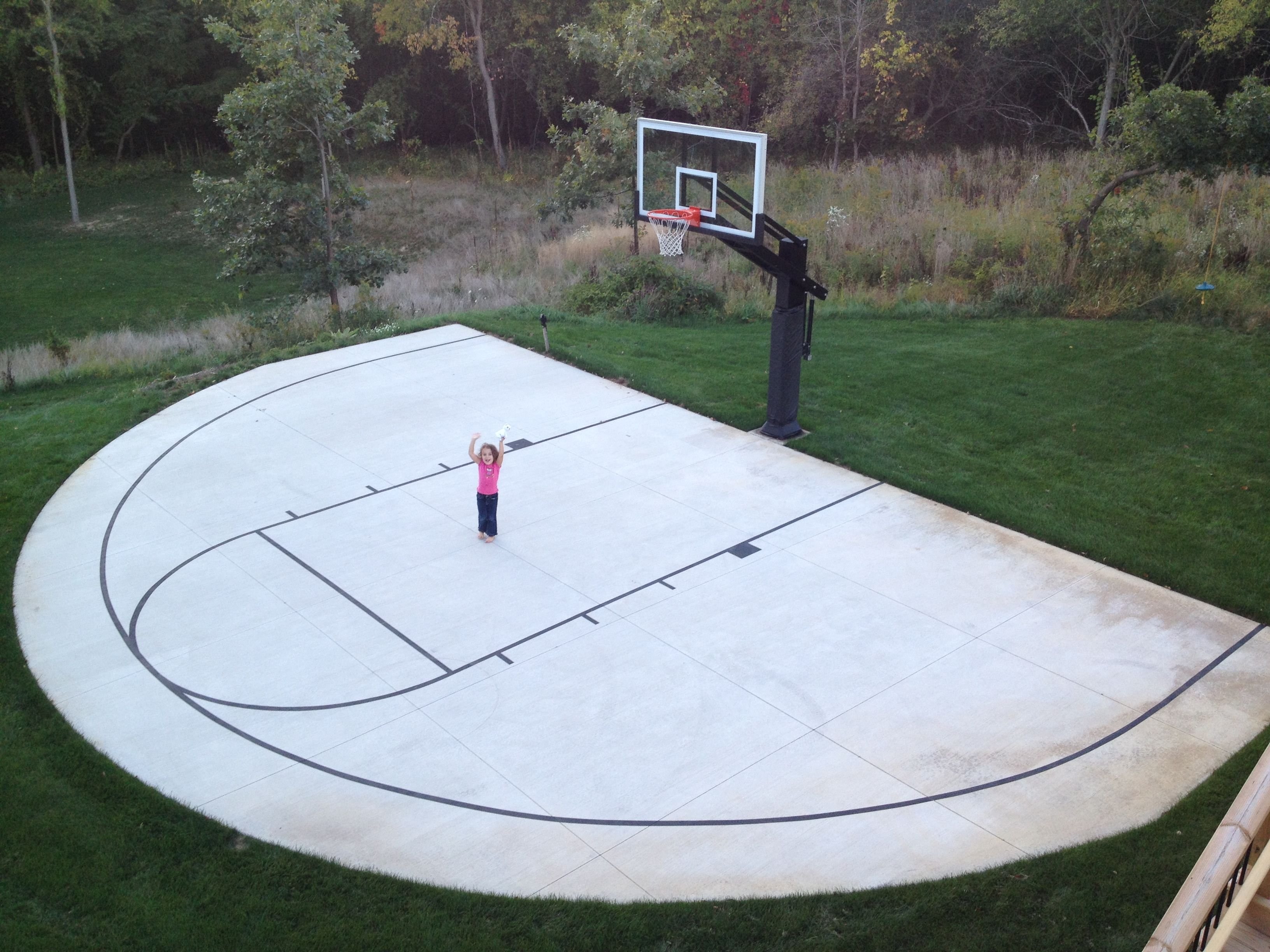 Баскетбольная площадка своими руками на даче (39 фото)