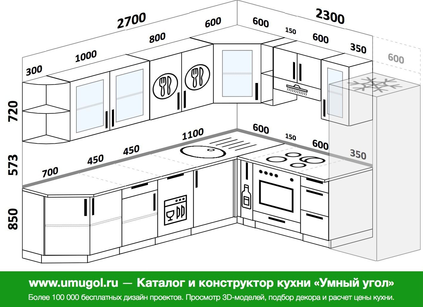 Модульные кухни чертежи