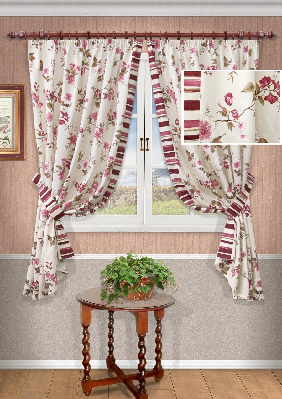 Шторы на кухню короткие