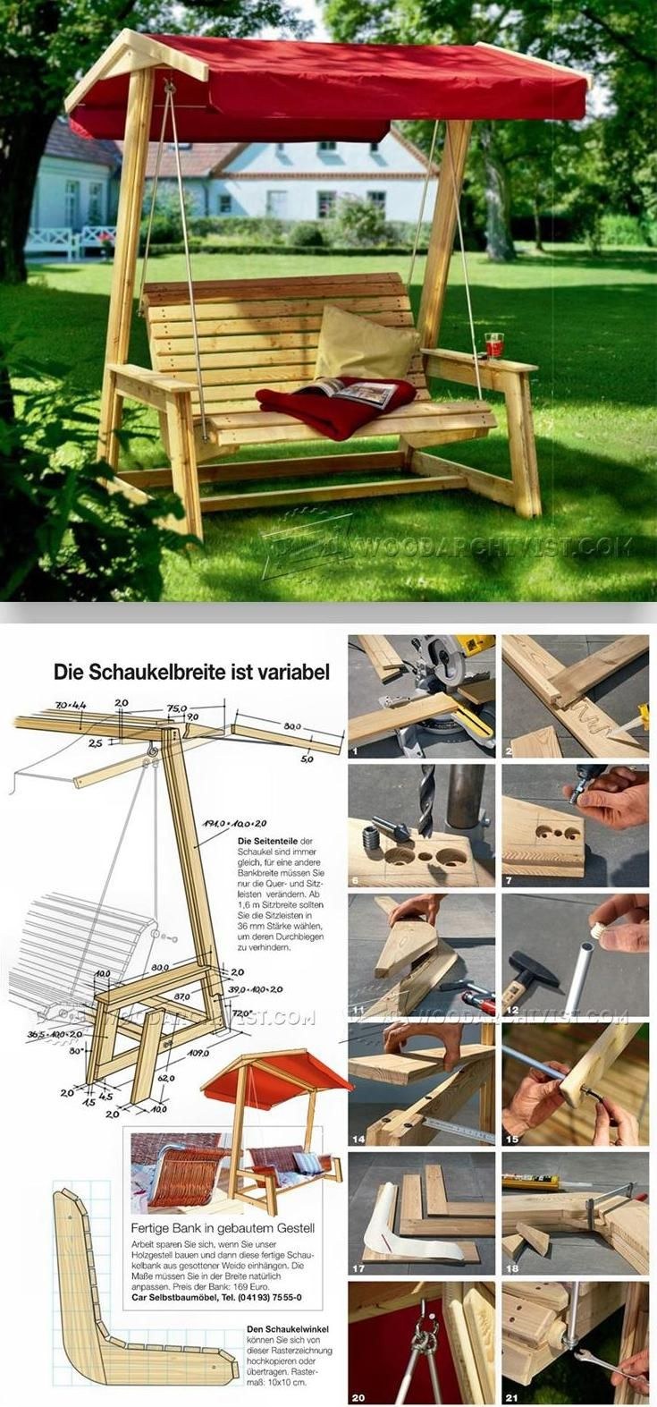 Садовая качеля чертеж Техас Размеры
