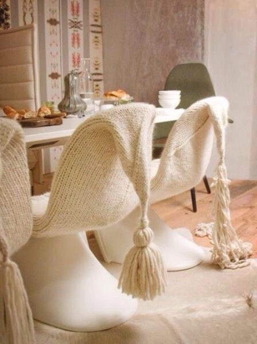 Вязаные интерьерные вещи