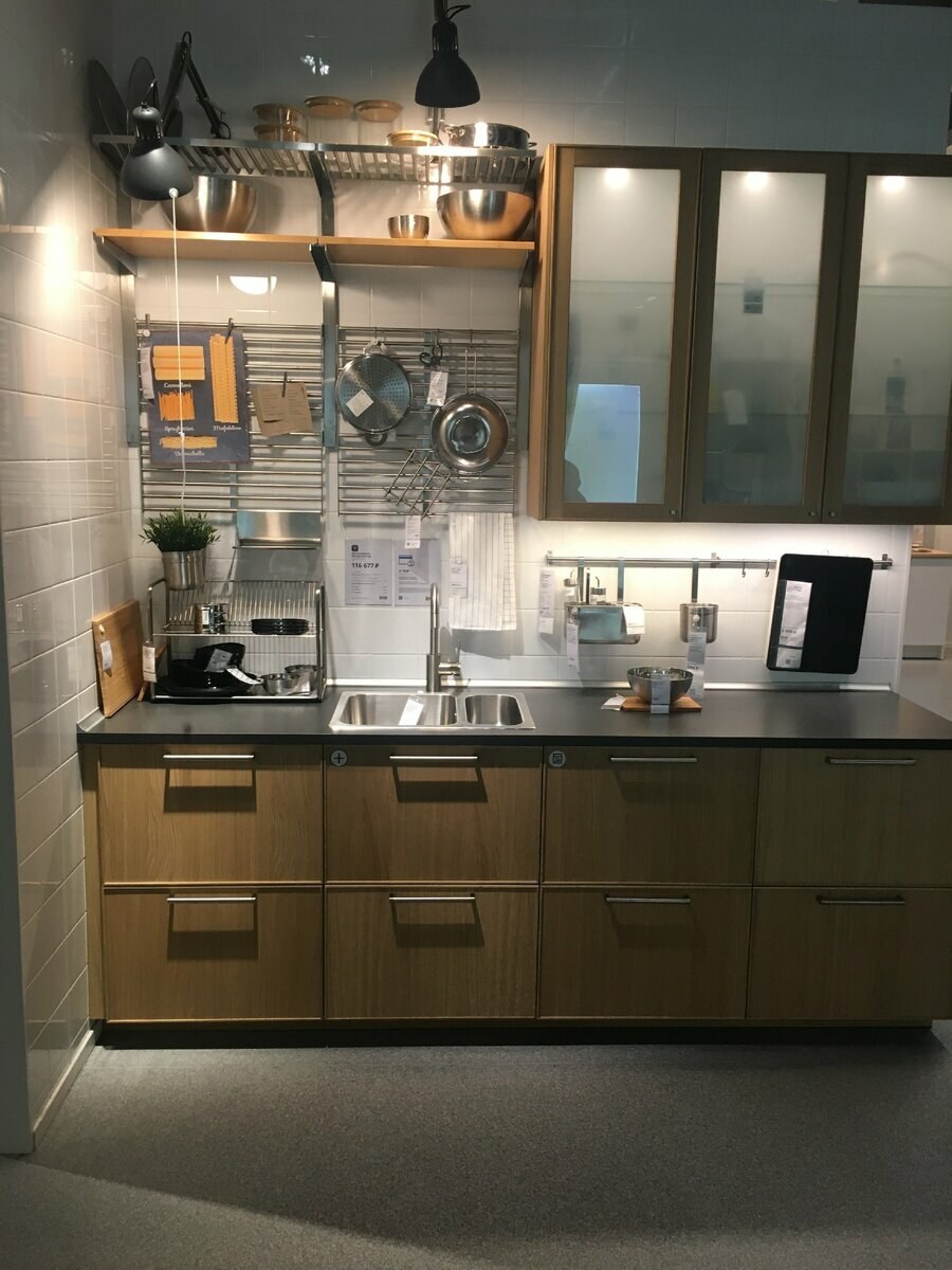 Кухня икеа 2,5 метра прямая