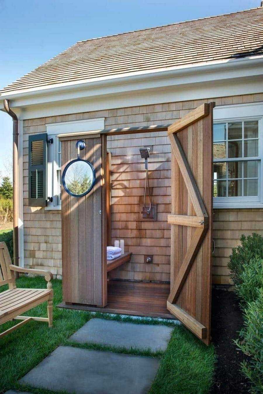 Летний душ для дачи