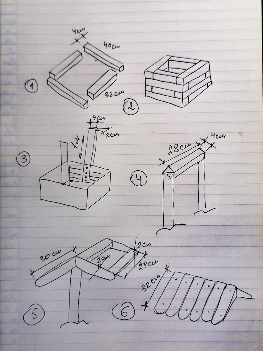 Чертеж четырехскатной ломаной крыши