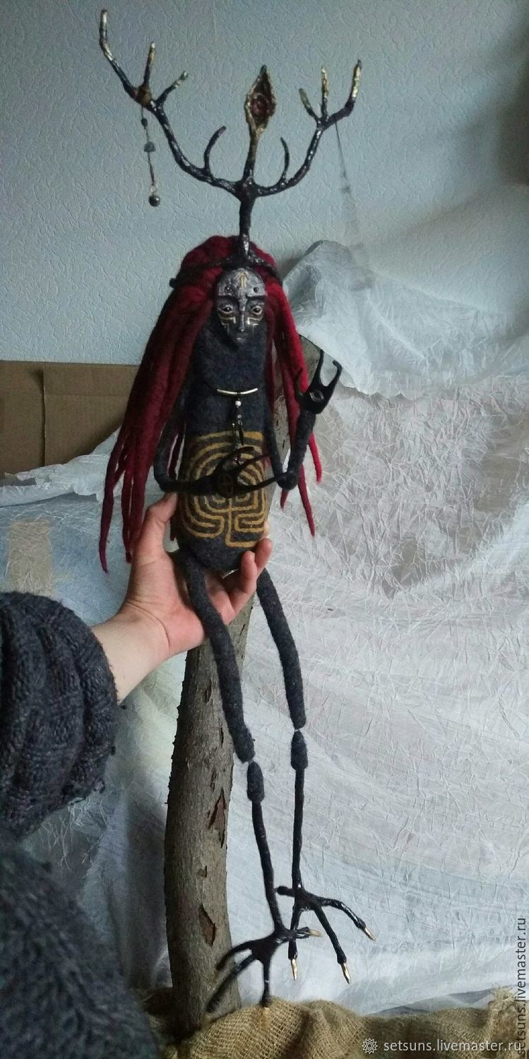 Кукла шаман ворон