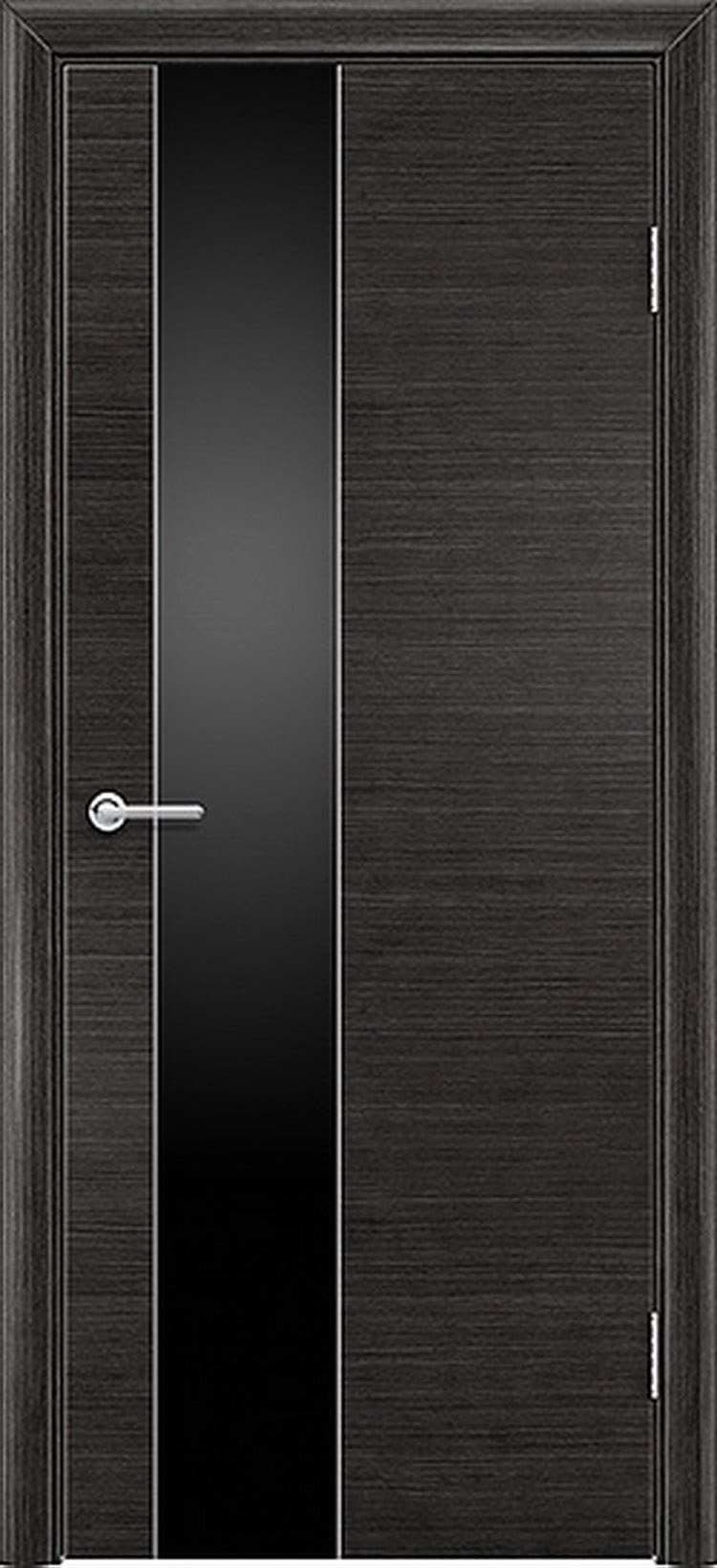 Дверь 8с венге черное стекло