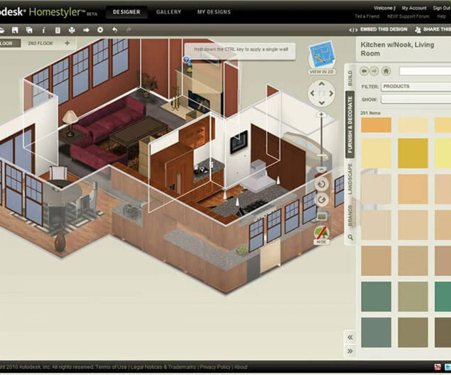 в autocad дизайн квартиры