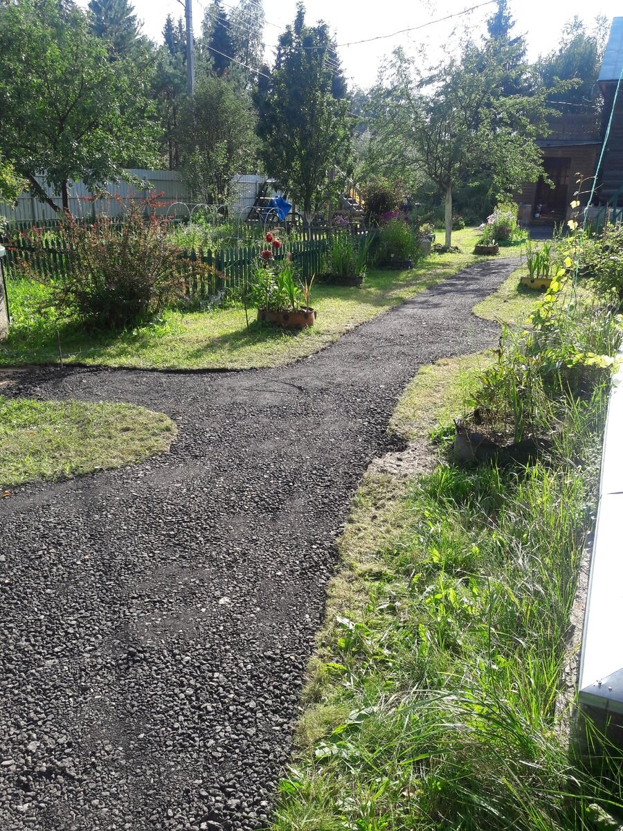 Садовые дорожки из асфальтовой крошки