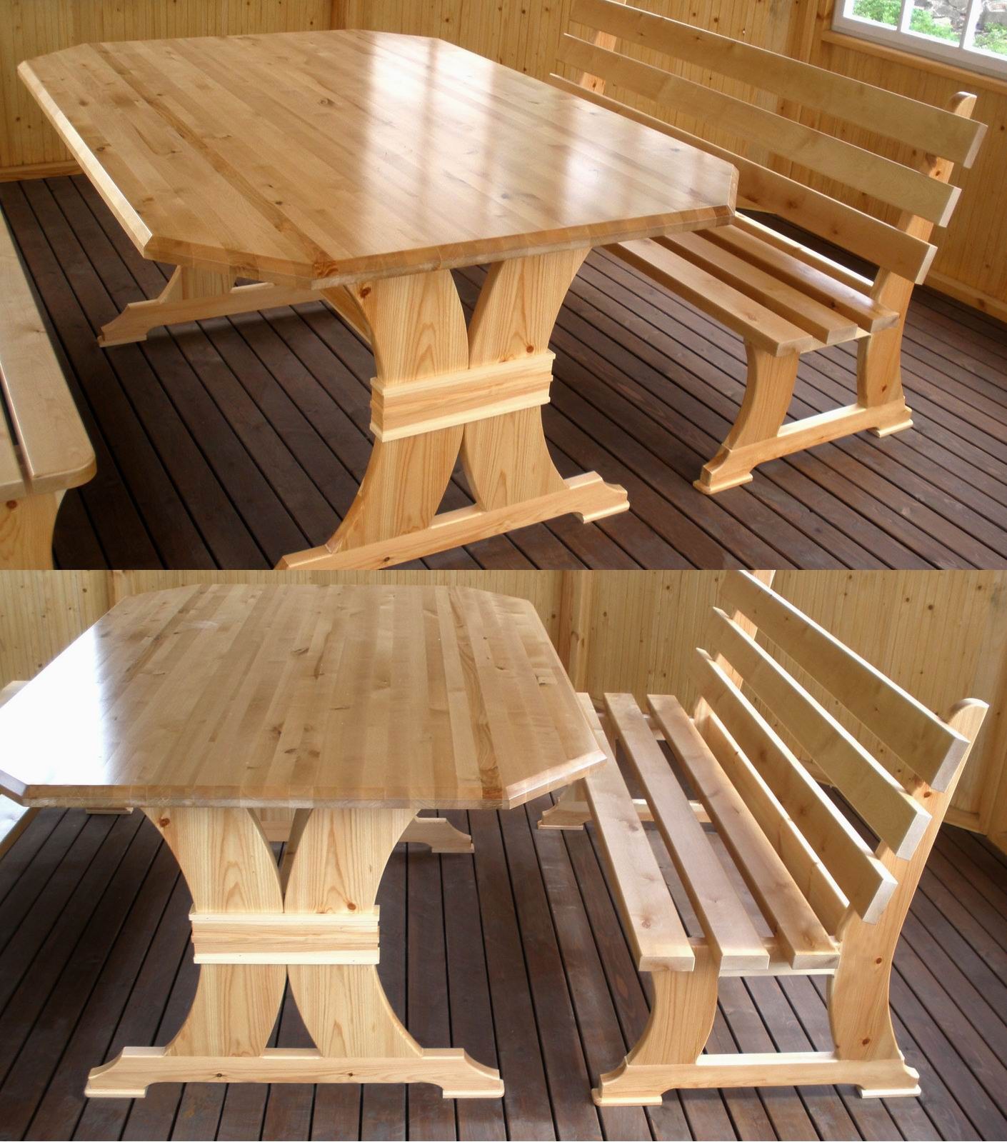 стол со стульями своими руками из дерева