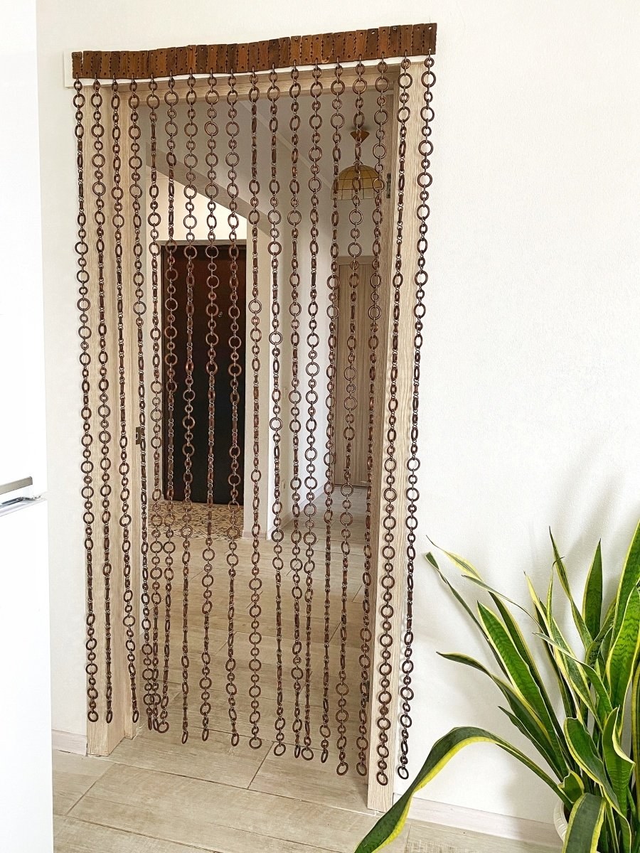 Штора из деревянных бусин 90х2000 Березка