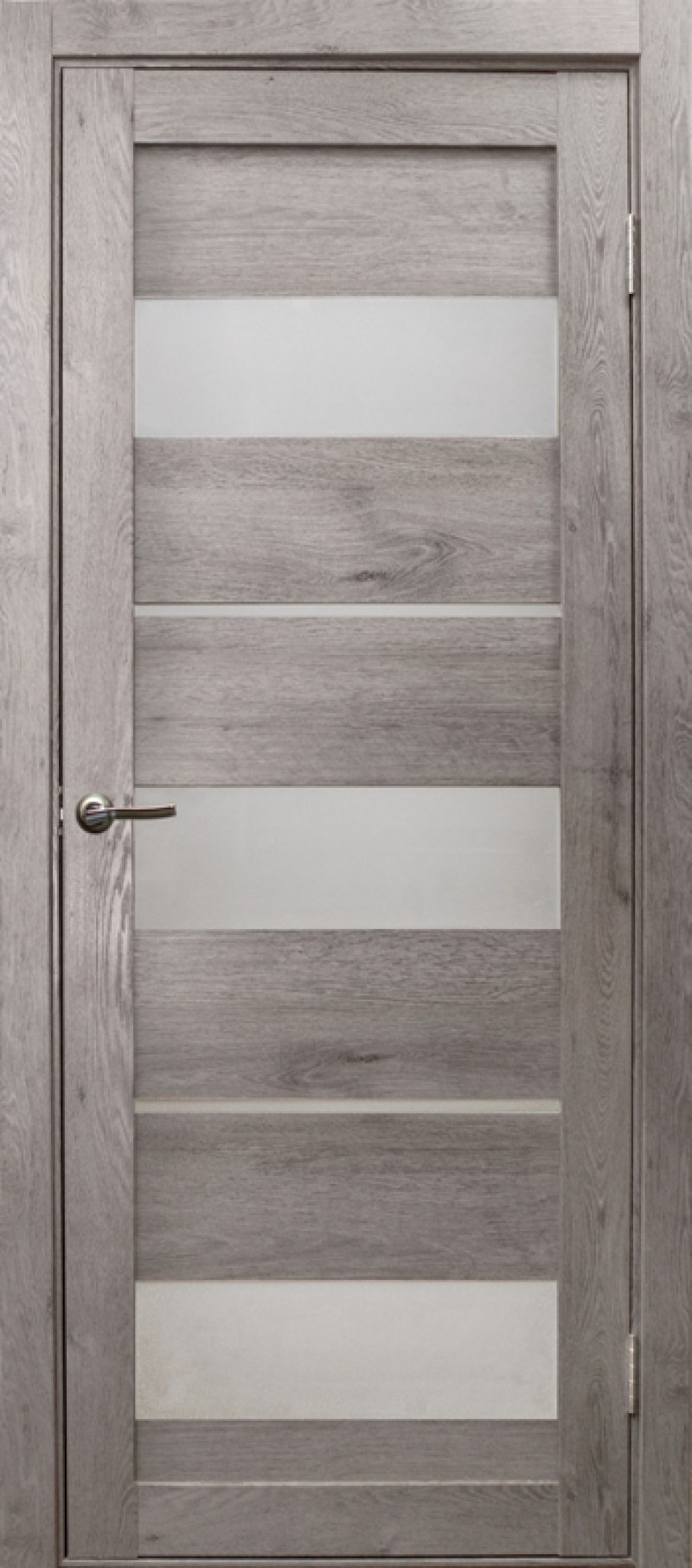 Входная дверь 10 см Троя серебро дымчатый дуб.