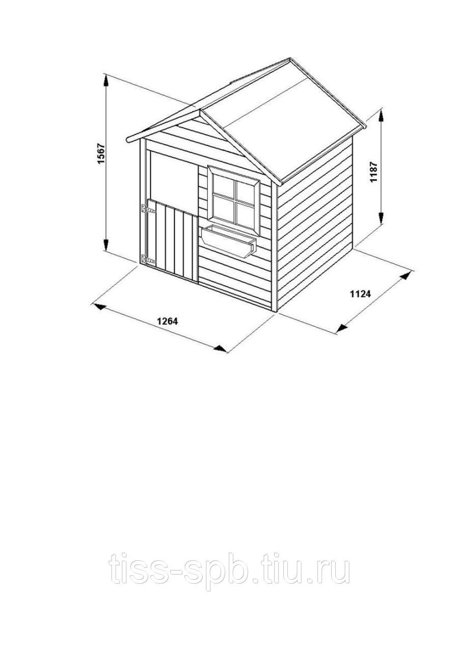 Чертеж детского домика