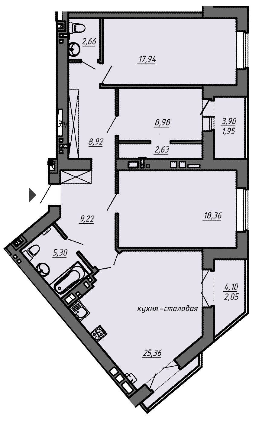 Квартира с унитазом на кухне