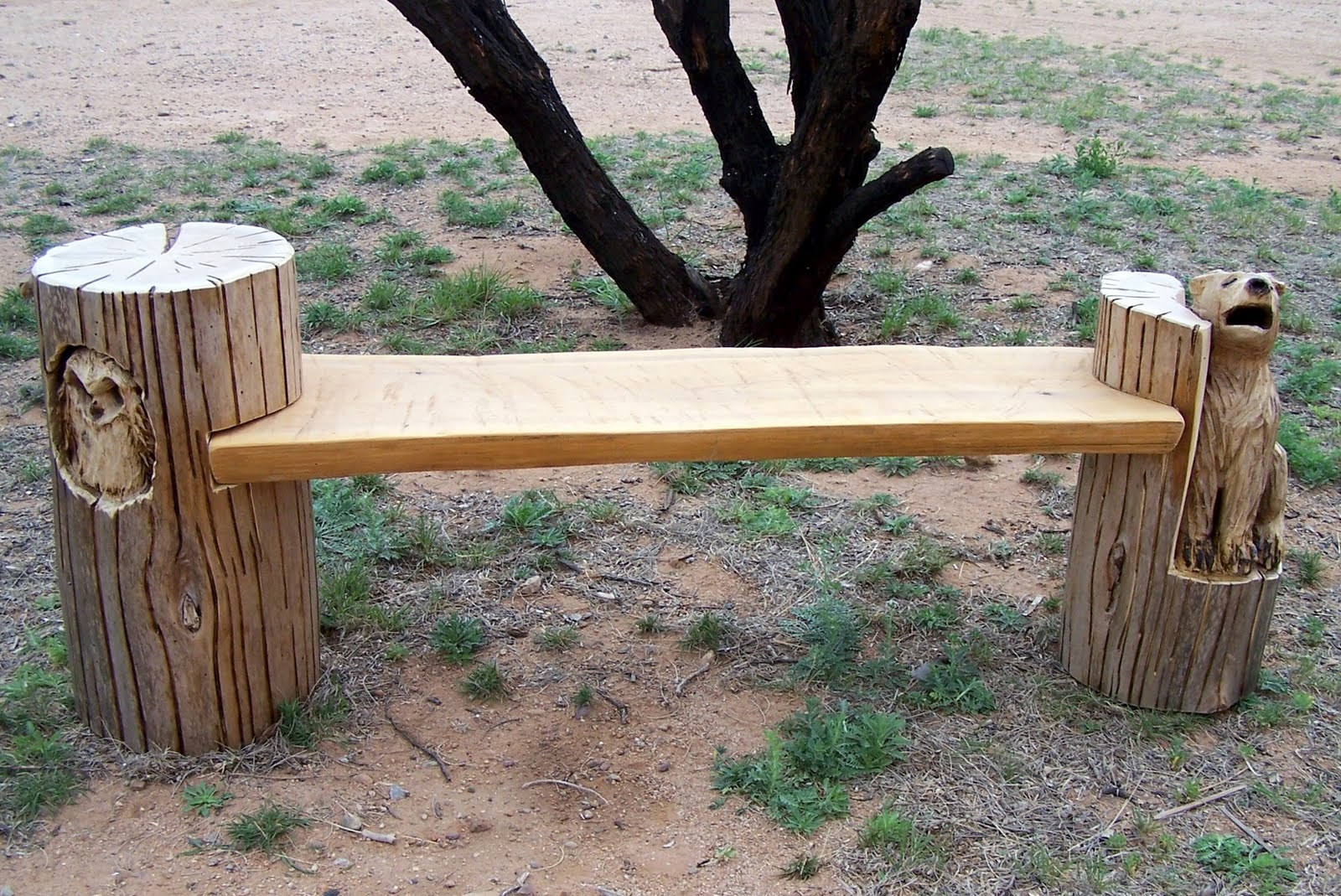 мебель из ствола дерева