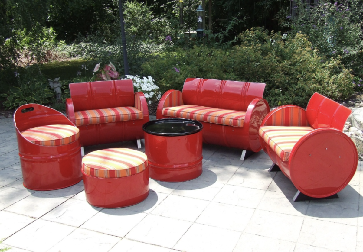 Мебель из металлических бочек (76 фото) - красивые картинки и HD фото