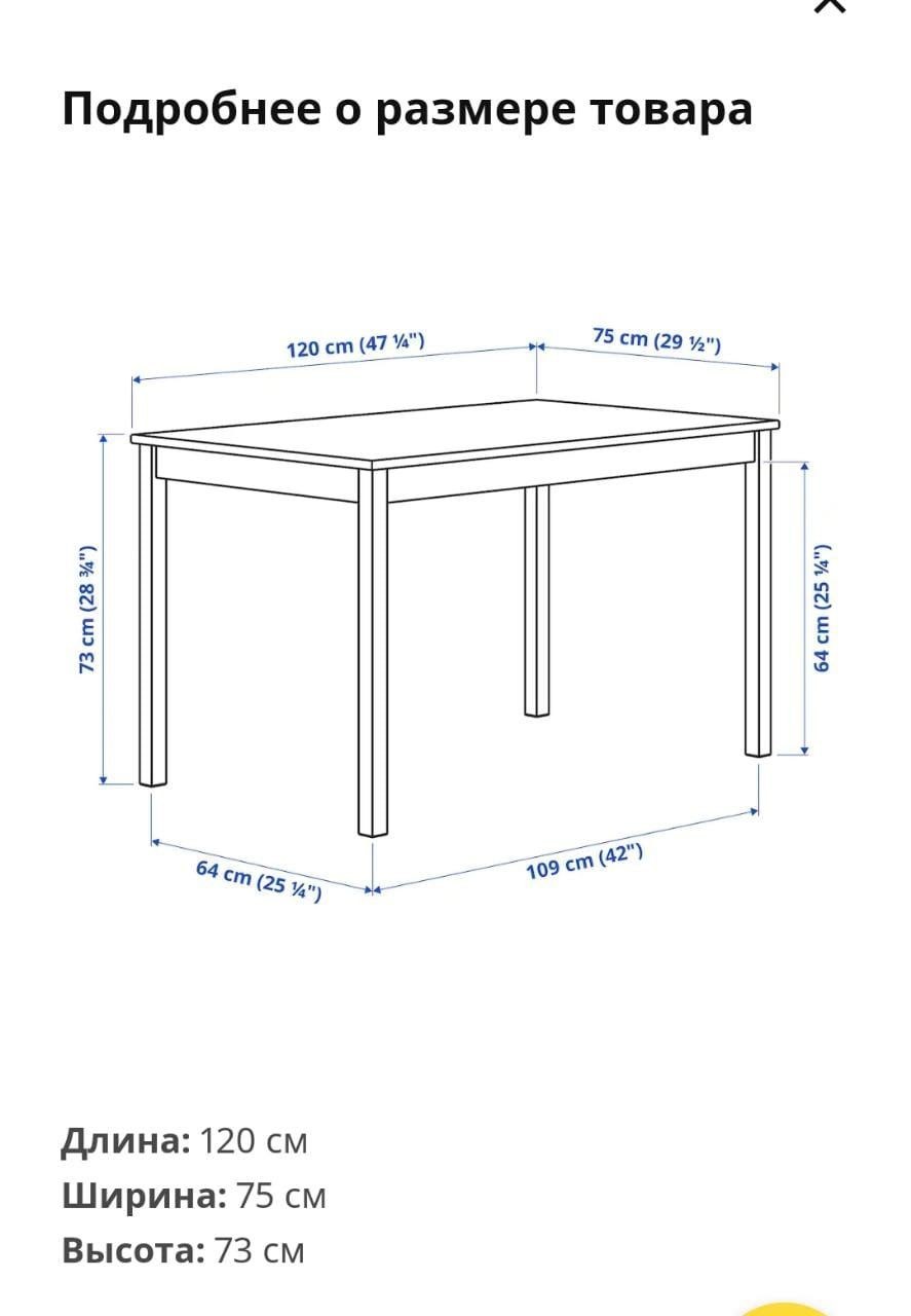 Стол икеа Размеры кухонный