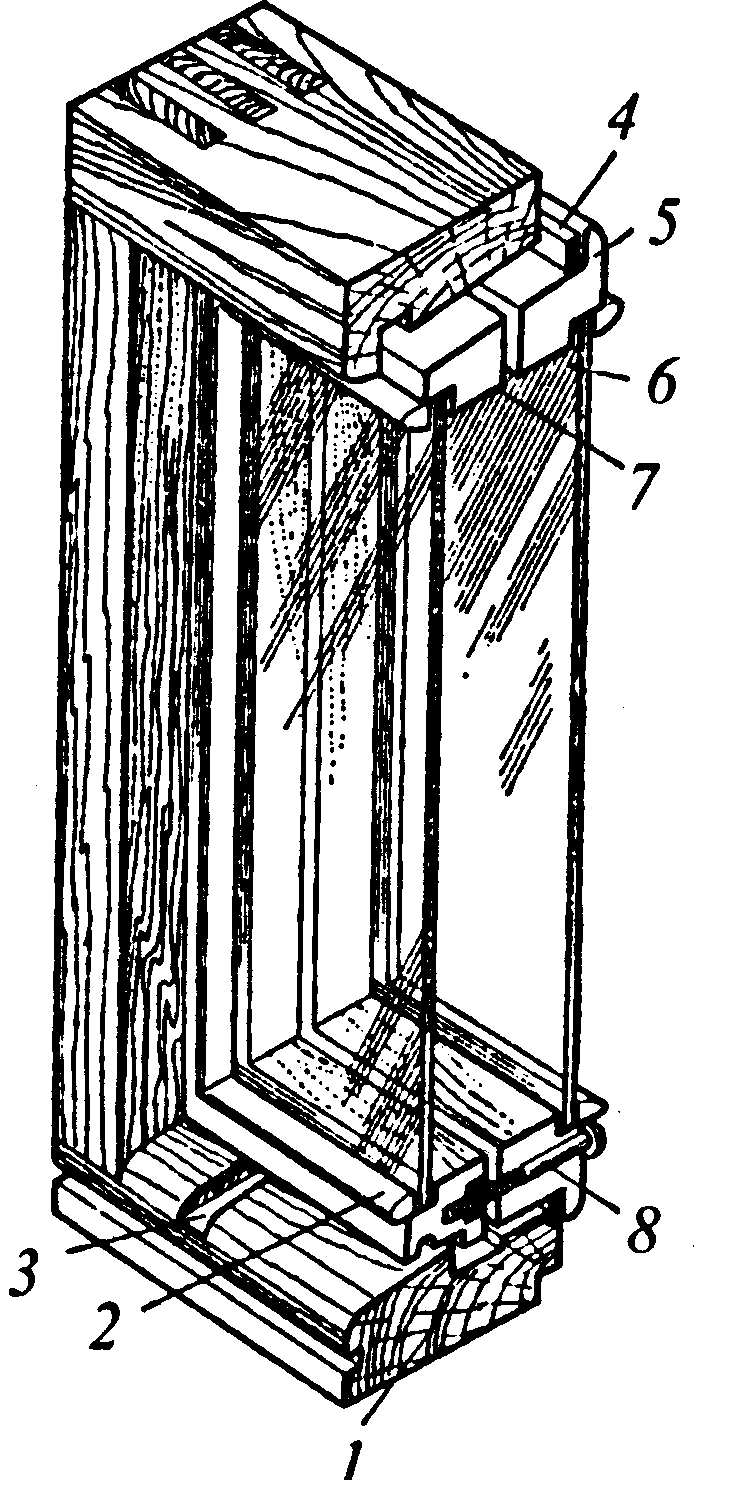 Переплеты оконного блока ПВХ 17х14