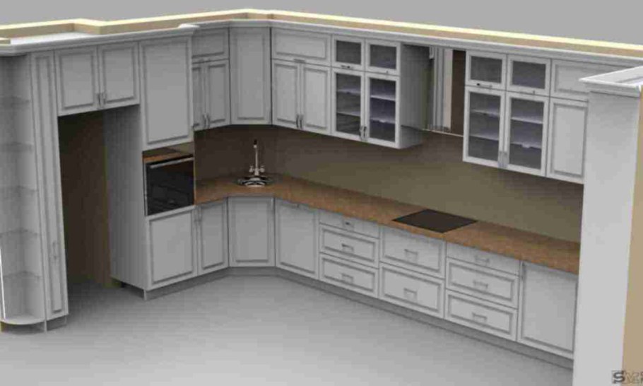 Красные кухни