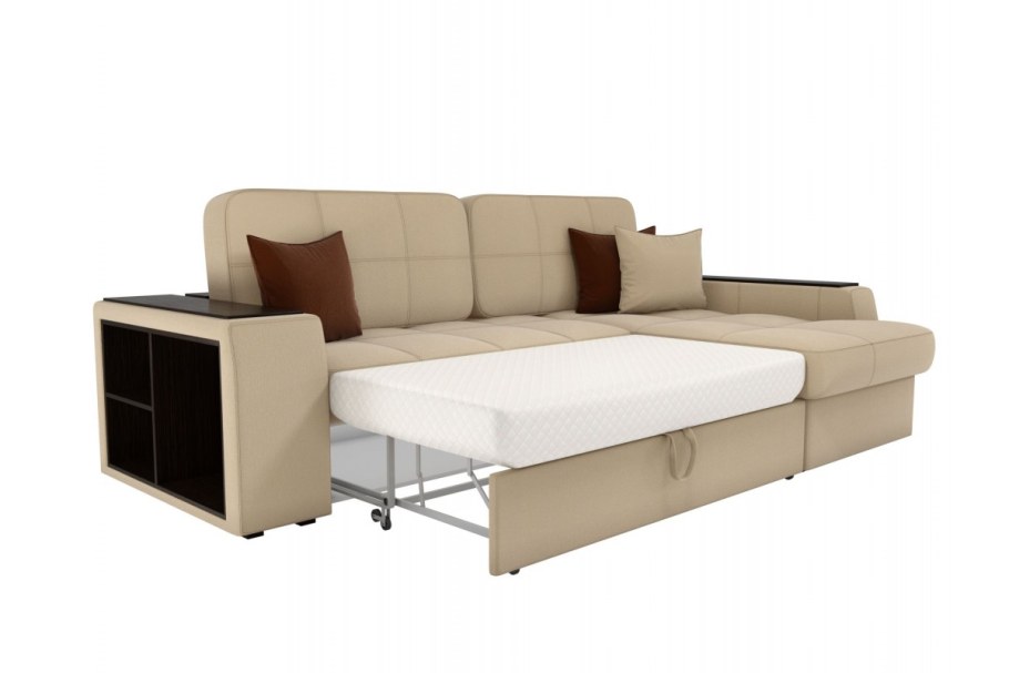 Угловой диван Брюссель левый, Дельфин, микровельвет,