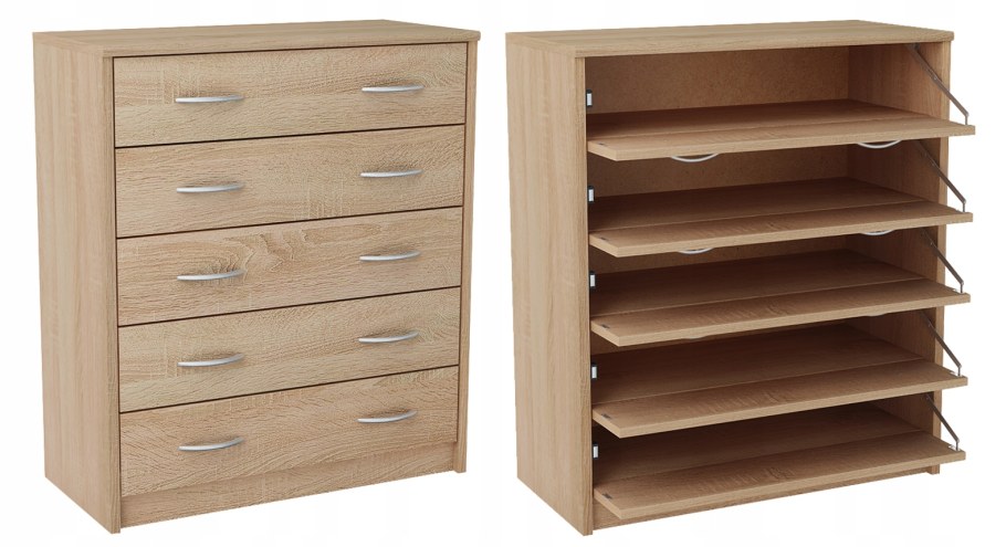 Шкаф для обуви Disemobel Classic, высокий, узкий, 74x22x208 см (422)