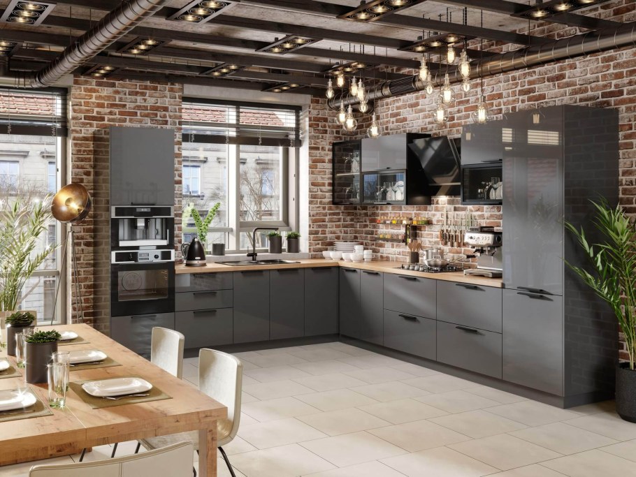 Кухня Мокка антрацит