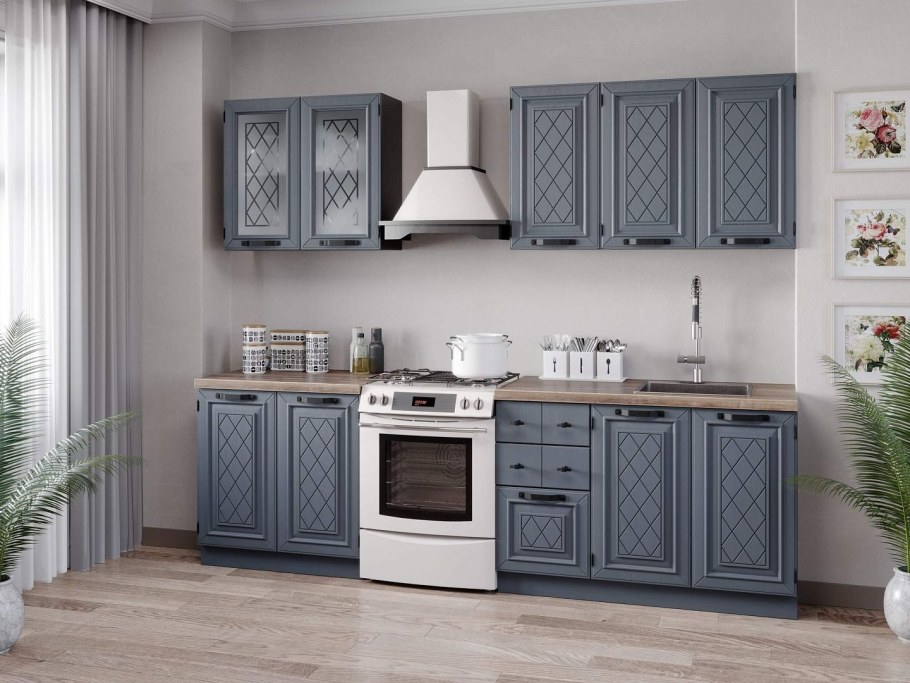 Кухня цвета антрацит